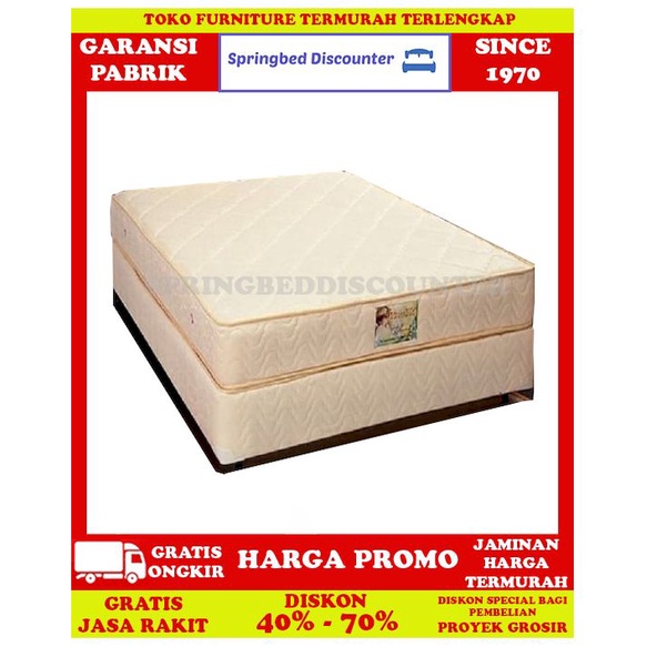 Springbed Spring Bed UNILAND Standard 25cm 200x200 Kasur Divan Saja