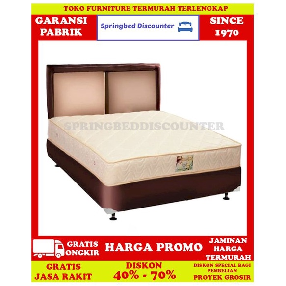 Springbed Spring Bed Kasur UNILAND Standard Chrysant Oscar 160x200 Set