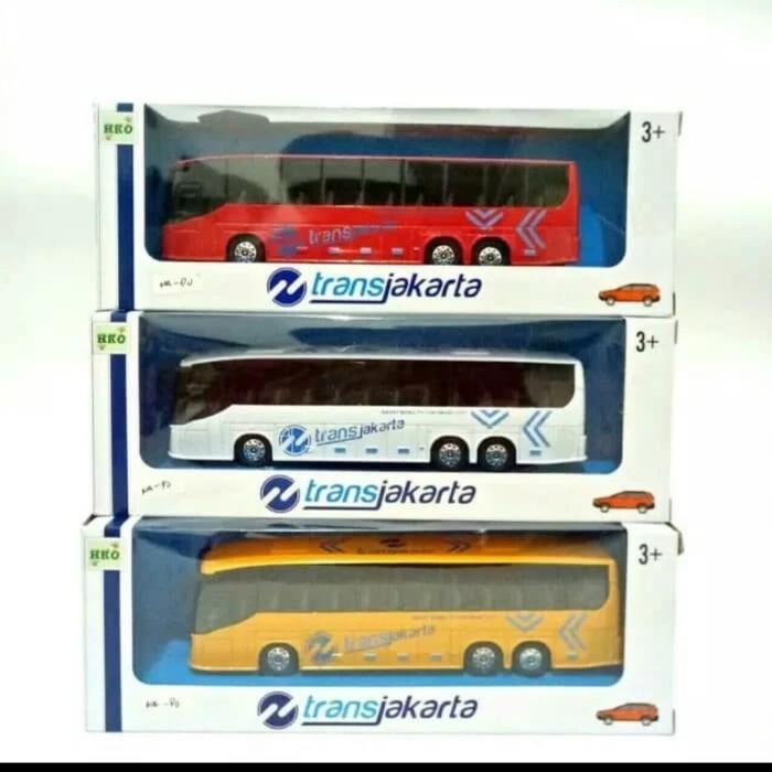 Terlaris Mainan Diecast Bus Transjakarta Dc Bus Transjakarta Lampu Dan Suara