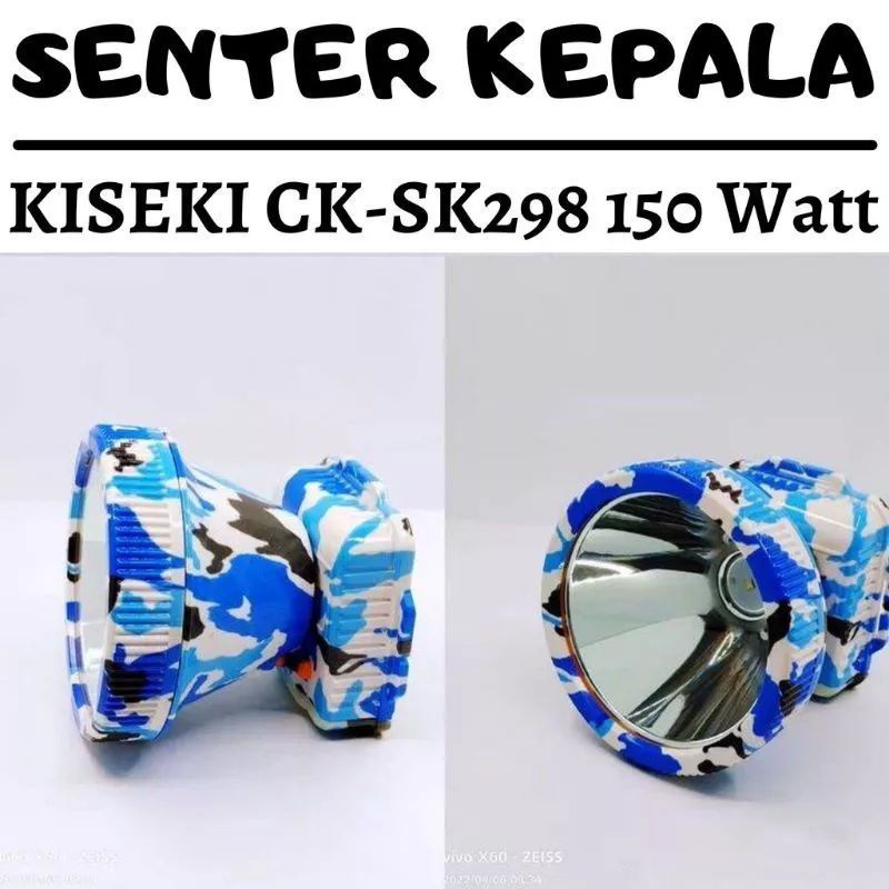 Senter Kepala Kiseki ck-sk298 150watt super terang