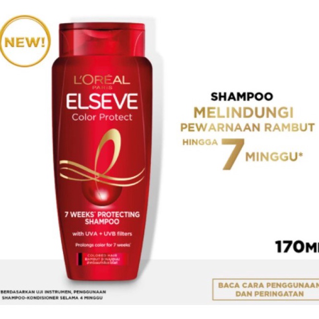 12.12 FLASH SALE ✨STAR✨ Loreal / L'oreal Elseve Color Protect Shampoo 155 Ml | (MERAH) loreal shampo