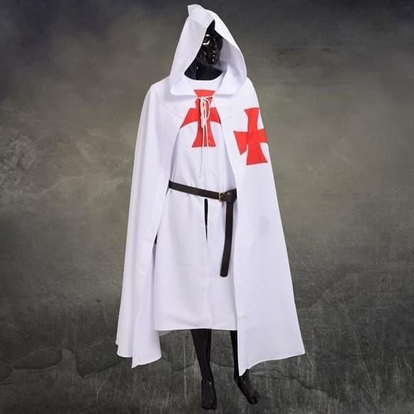 Kostum knight templar ksatria crusadder jubah dan pakaian halloween