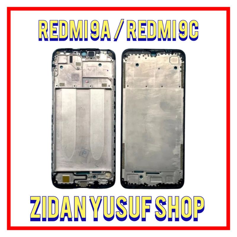 FRAME LCD TULANG LCD XIAOMI REDMI 9A TATAKAN DUDUKAN LCD ORIGINAL
