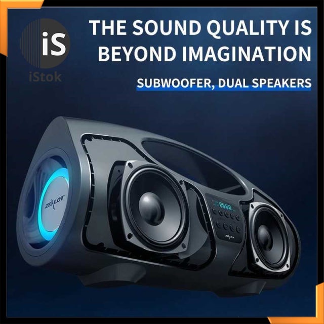 Zealot Portable Bluetooth Speaker Powerful Boombox 40W - P1 - ISNEW