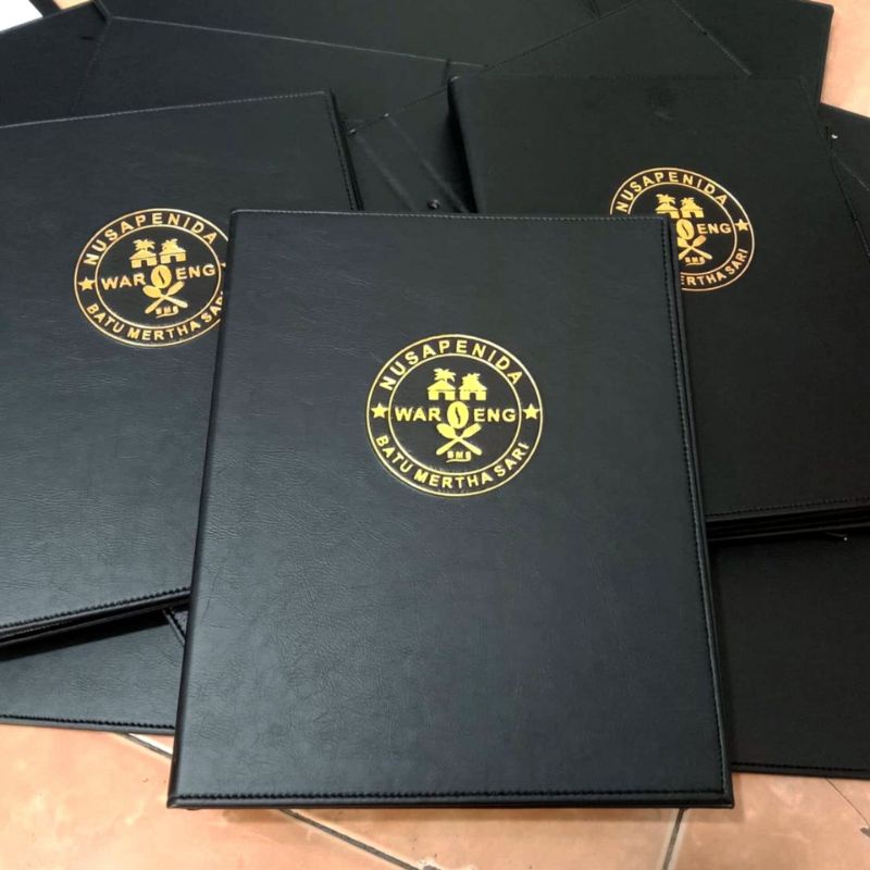 

Cover Menu A4 Dibaut - Cafe Resto Hotel Dll - Isi Plastik 10 Lembar