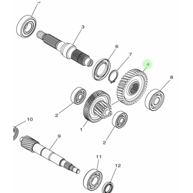 Gear Gigi Gardan Mio M3 Asli Original Yamaha