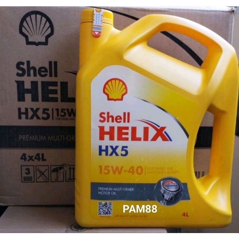 Oli Shell helix.. Hx5..4 liter 15 W - 40..1 dus = 4 btl