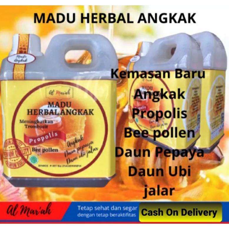 

Madu Angkak Al Mar'ah Isi 1kg Plus Bee Pollen dan Propolis Best Seller