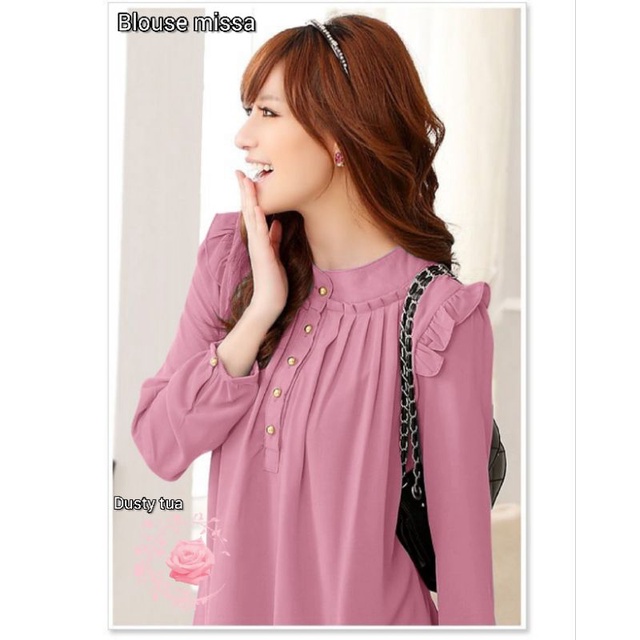 BLOUSE MISSA FASHION WANITA /ATASAN PAKAIAN PESTA TERBARU/BAJU FORMAL KASUAL