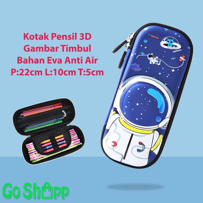 

COD Kotak Pensil 3D Anti Air - Kotak Pensil Anak Import Karakter Lucu - Tempat Pensil Timbul 3D karakter Unicorn Dino Astronot Rocket KP01 ,,