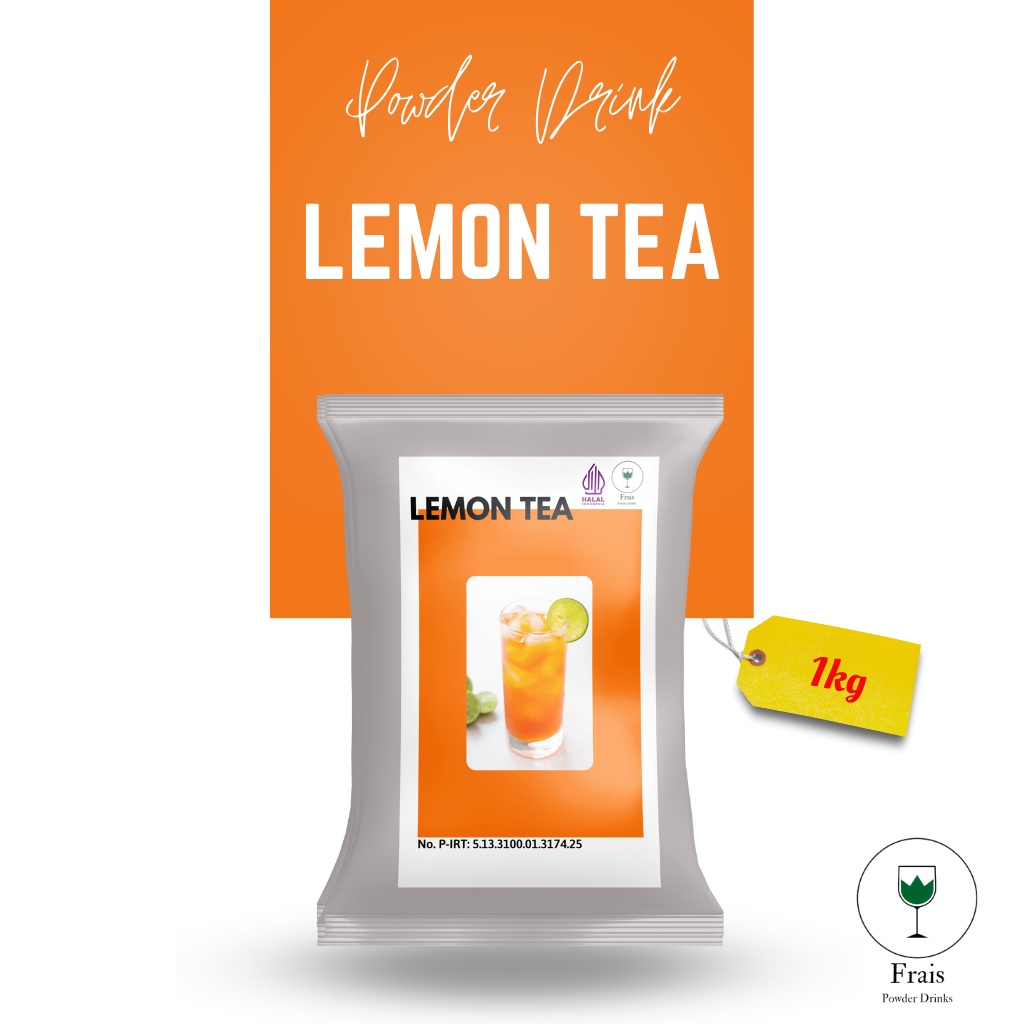 BUBUK MINUMAN RASA LEMON TEA 1KG / SERBUK MINUMAN ANEKA RASA / BUBUK MINUMAN KEKINIAN / MINUMAN INSTAN / DRINKS POWDER / SERBUK MINUMAN BOBA