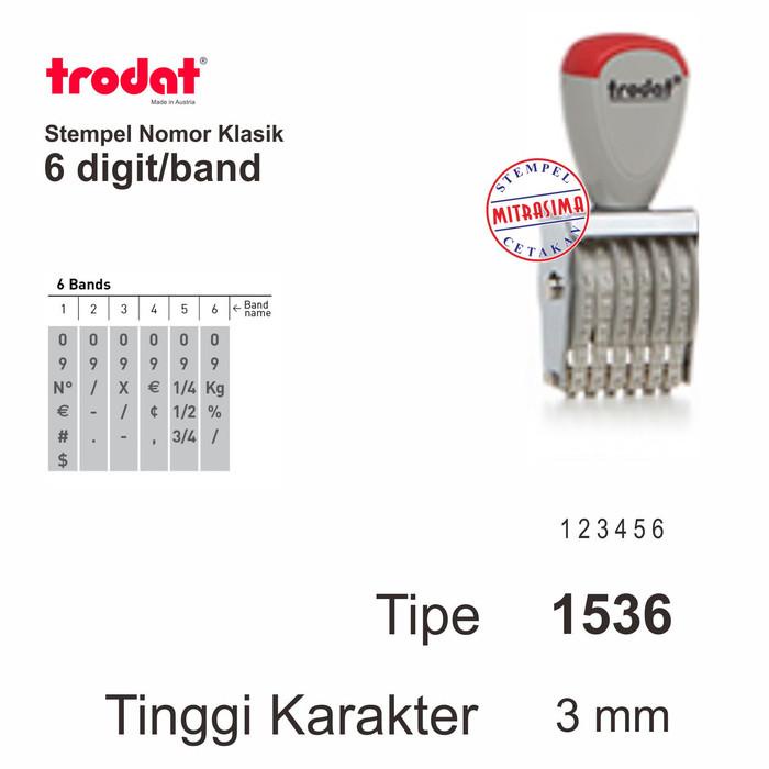 

Best Seller Stempel Klasik Nomor Merk Trodat 6 Digit