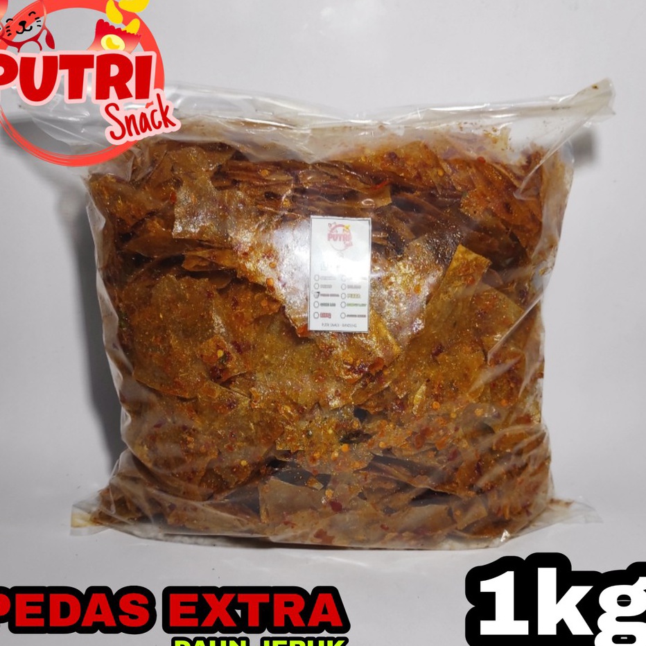 

Termurah | HJ6 | Keripik Kaca / Beledag / Kripca Kiloan 1kg Extra Daun Jeruk
