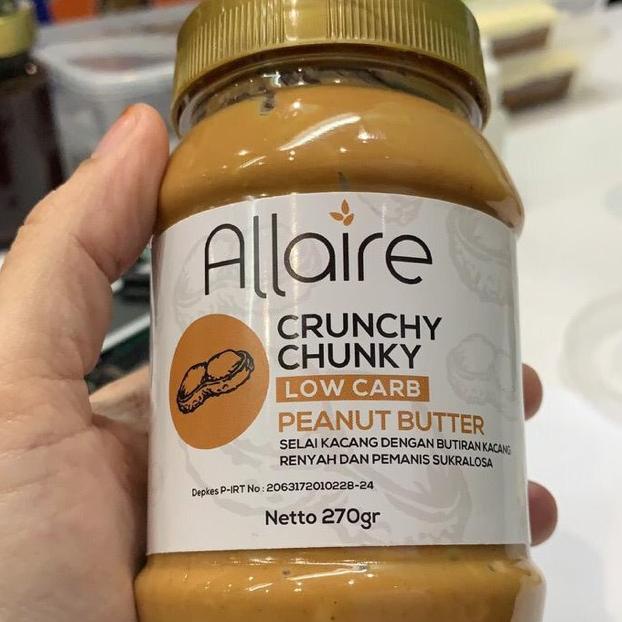 

Ketobetic Allaire Crunchy Chunky Peanut Butter Selai Kacang Keto Friendly Best Seller