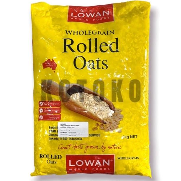 

Lowan Whole Grain Rolled Oat / Rolled Oats 1kg Best Seller