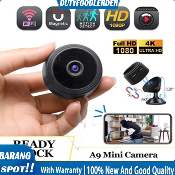 PALING DICARI Wireless A9 Mini CCTV Camera Wifi Hd 1080P Micro Kamera Kecil Smart Ip Cctv Spy Kamera