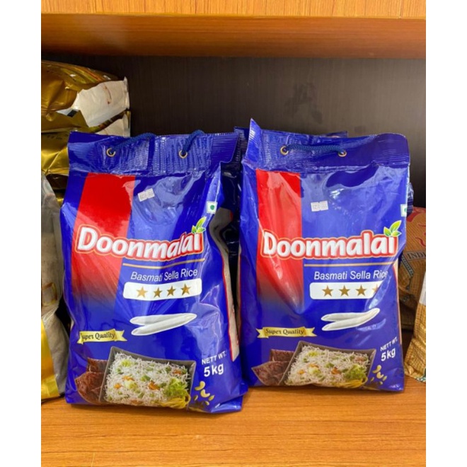 

Beras Basmati Doonmalai, Basmati Sella Rice Kemasan 5 kg