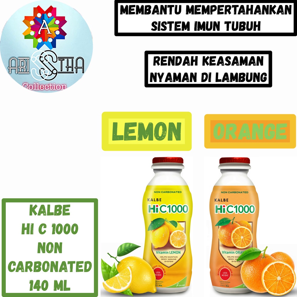 Kalbe Hi C 1000 HiC1000 non Carbonated Vitamin 140 ml
