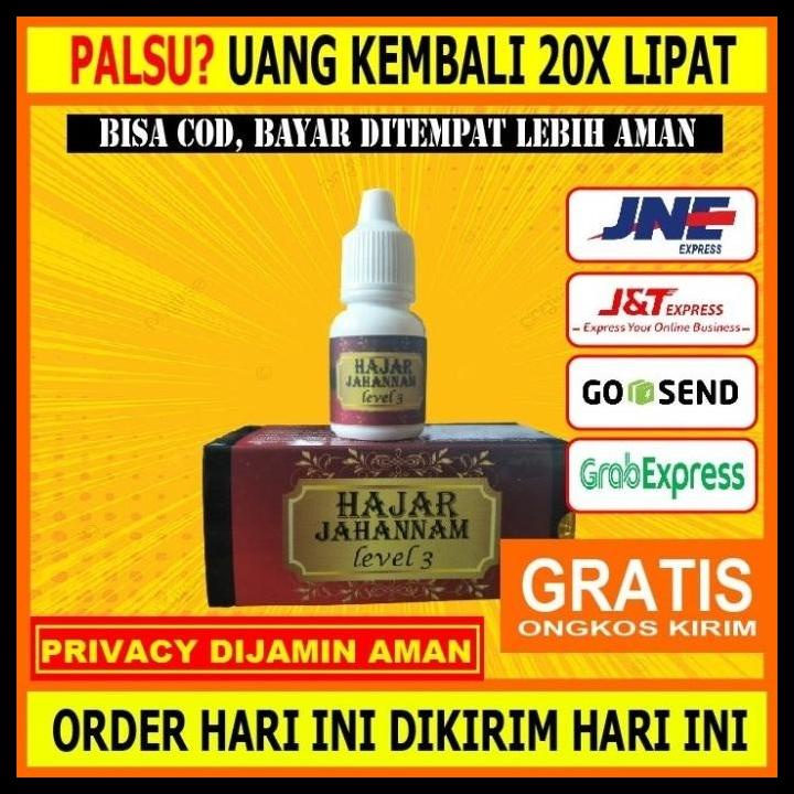 (READY) ORIGINAL HAJAR PREMIUM JAHANAM LEVEL 3 HERBAL OLES PRIA TAHAN LAMA KODE 940