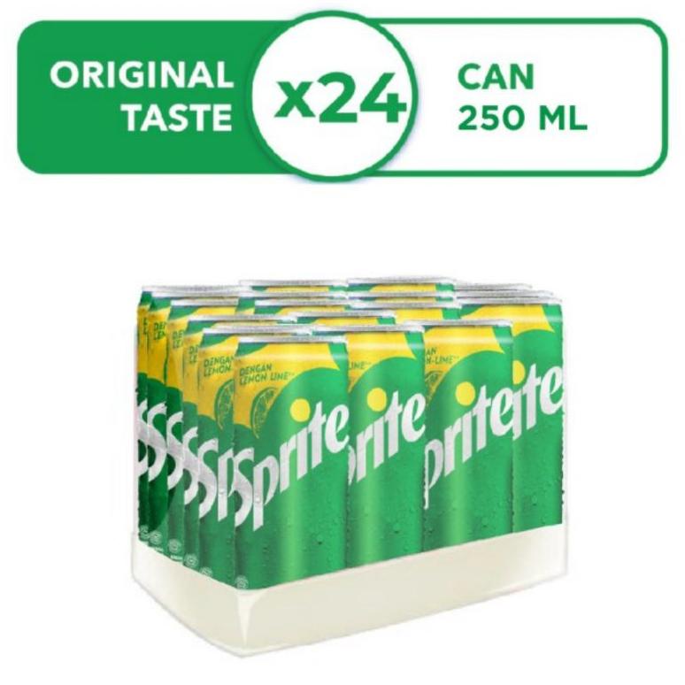 

SPRITE 250ML X 24 CANS ( KALENG) Best Seller