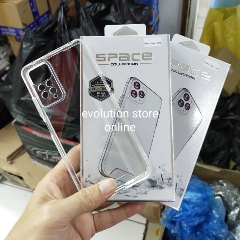 Redmi note 11 note 11 pro clear case premium space military