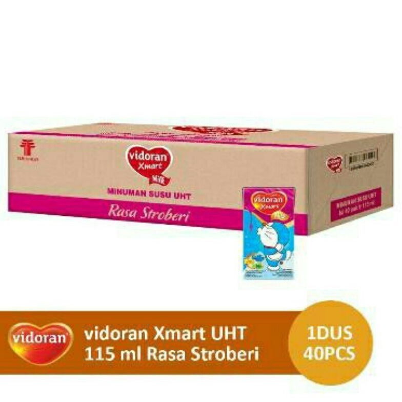 

Langsung Beliii.. SUSU UHT VIDORAN Xmart 115ml (isi 40pcs/Karton) YZN