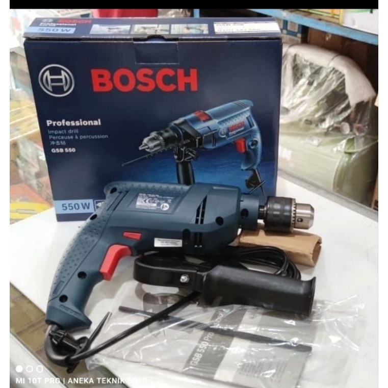 MESIN BOR TANGAN 13MM BOSCH GSB 550