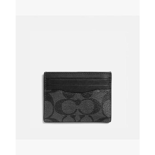 

Best Seller Coach Card Holder Card Case In Signature Canvas Logo Original Coach