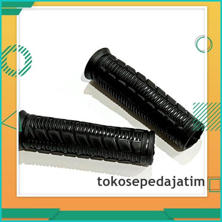 BEST DEAL HAND GRIP SEPEDA HANDLE GRIP RUBBER BLACK SEPEDA LIPAT FIXIE MTB BMX 