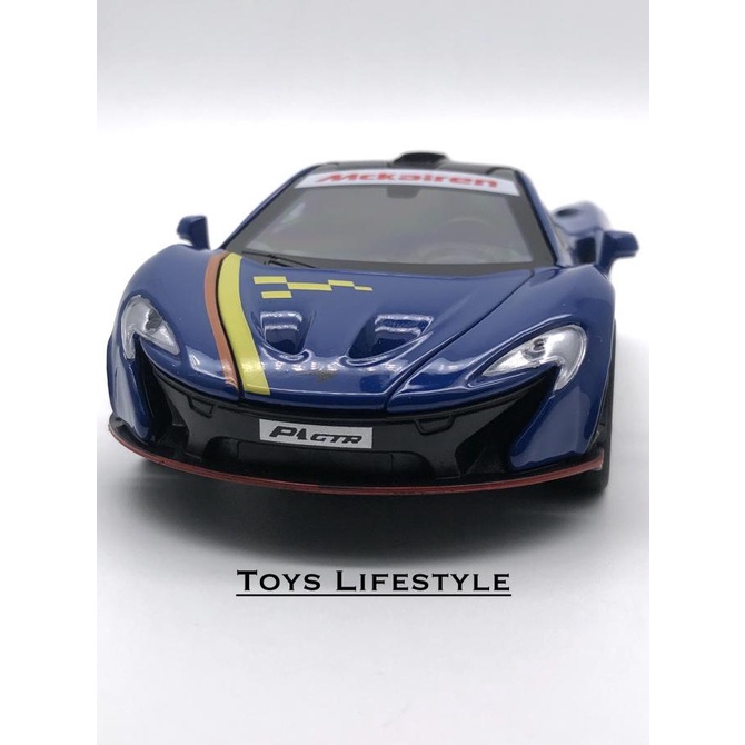 Mainan Mobil Diecast McLaren P1 GTR 1:32 (Biru)