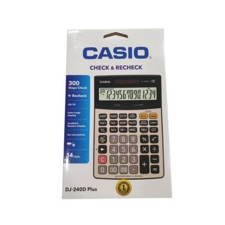 

CASIO KALKULATOR DJ 240D PLUS CHECK RECHECK
