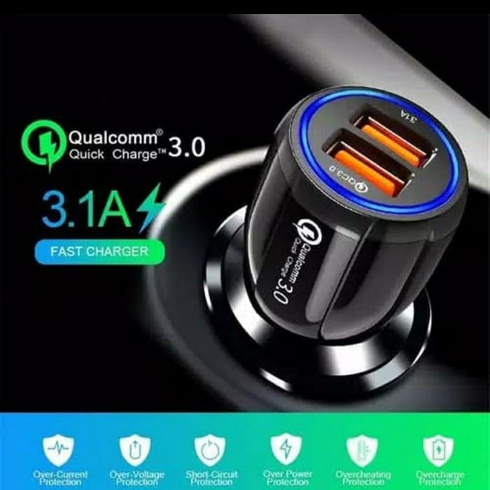 Charger Mobil Colokan Charger Hp Mobil dan Motor 2 Port USB Xmax nmax 2020 Aerox Adv Pcx Car Charger