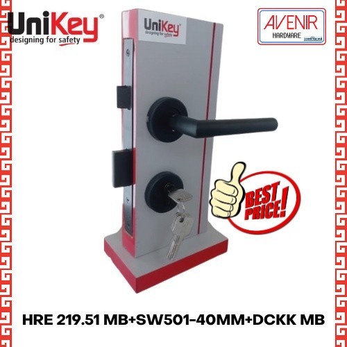 Terlaris Gagang Unikey Handle On Rose Hre 219.51 Mb Kunci Pintu Set Hitam Hre 219.51