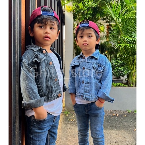Termurah Jaket Jeans Anak Umur 2-7 Tahun Kain Jeans Tebal Jaket Denim Anak Premium Jaket Jeans Anak 