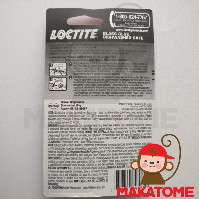

Loctite Instant Glass Glue 0.07 Oz 2G Lem Kaca 2 Gr Gram Gelas Kristal