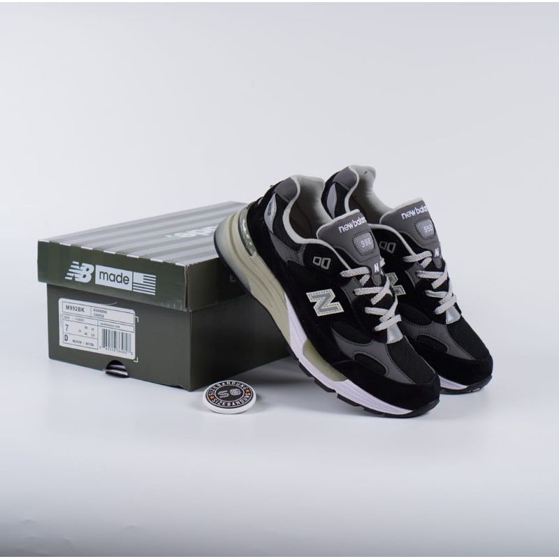 Sepatu New Balance 992BK Black Grey