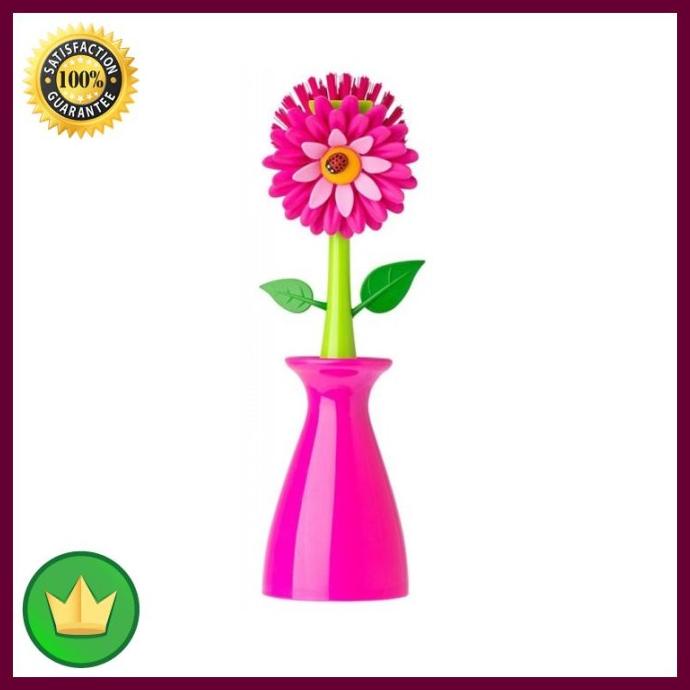 Sikat Pembersih Alat Dapur Flower Power Vas - Pink