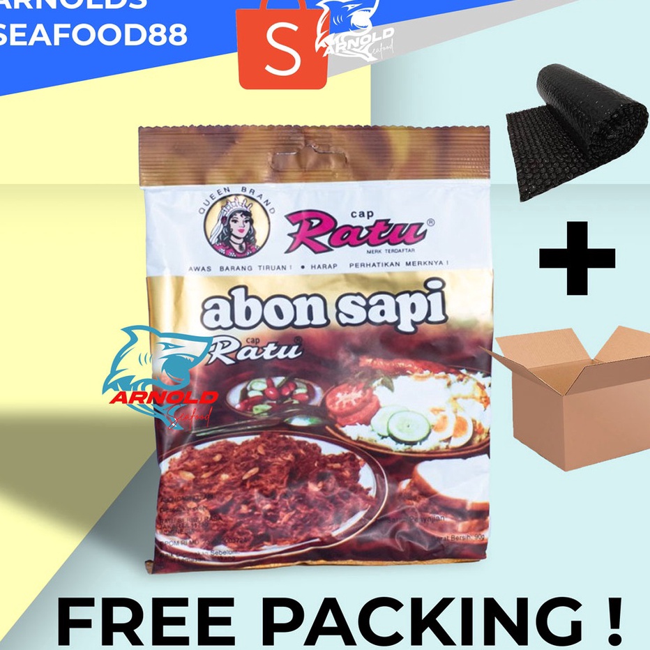 

⚡TOK SIAP 【COD Abon Sapi Cap Ratu 1 Bungkus 90 gr