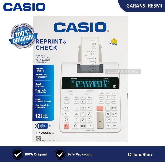 

Calculator Original Casio Fr-2650Rc Printing Kasir Kalkulator Printer