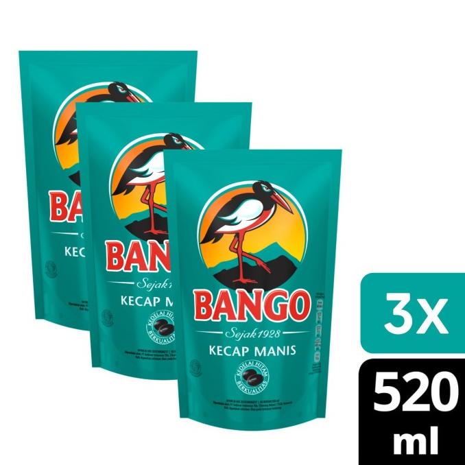 

Bango Kecap Manis Kemasan Pouch Refill 520Ml Multipack