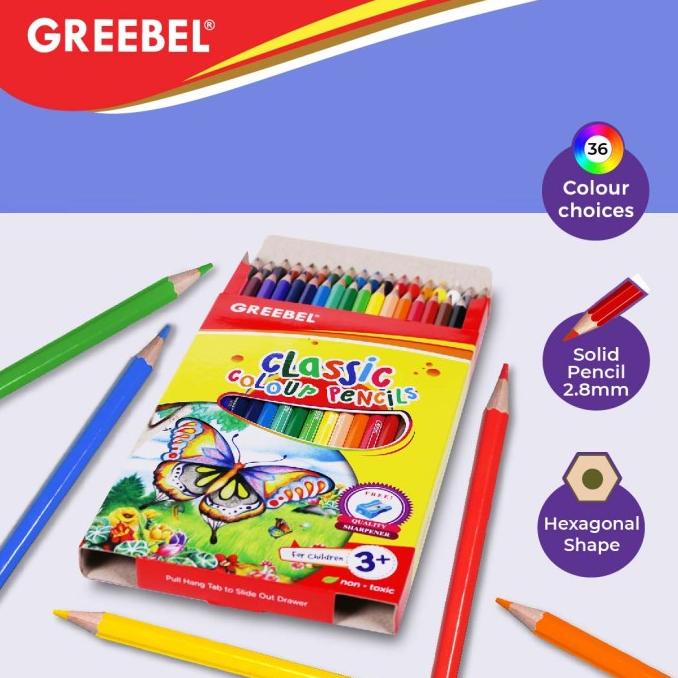 

GREEBEL 7036 Classic Colour Pencil 36 Warna