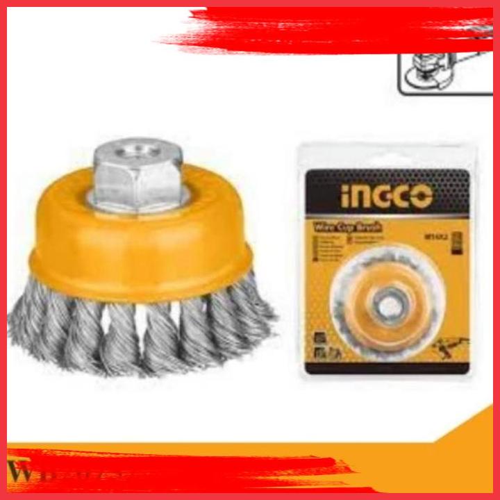 

(DTR) INGCO SIKAT KAWAT WB20752 GERINDA 3 INCH WIRE BRAID BRUSH BESI KEPANG
