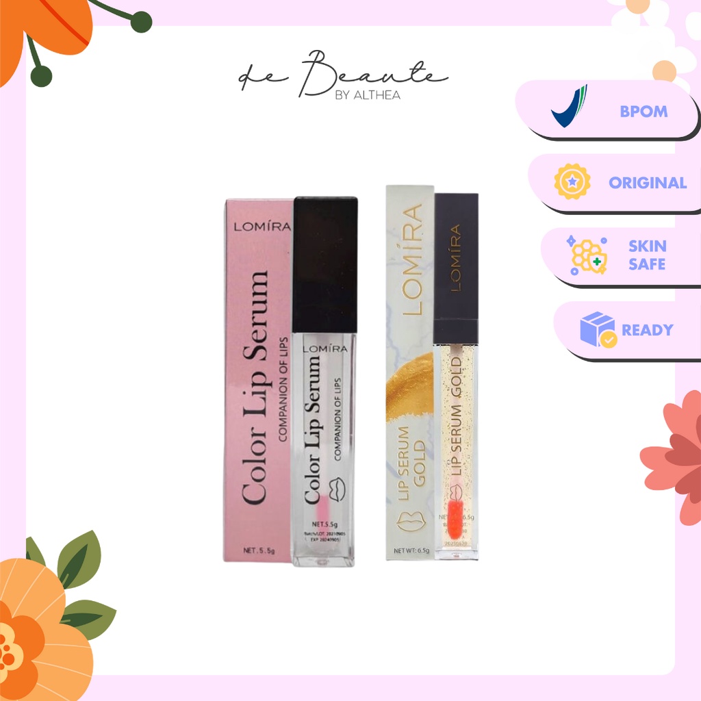 [BPOM] Lomira Lip Serum Color | Gold | Lip Gloss Vitamin E 5.5gr