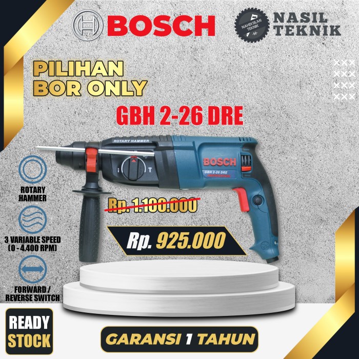 Terlaris Bosch Bor Beton Gbh 2 26 Rotary Hammer