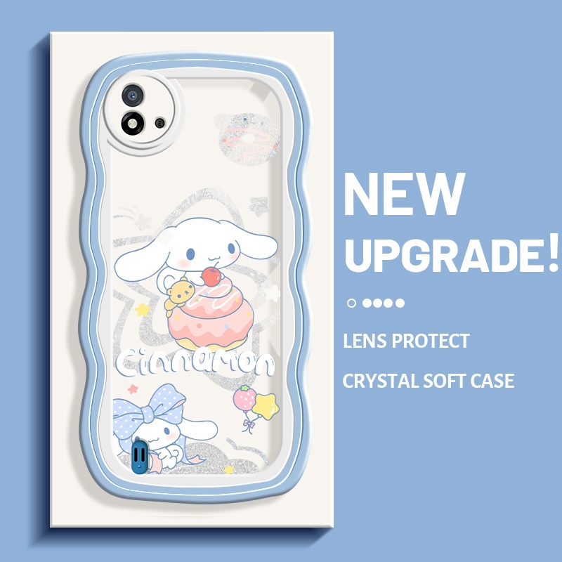 Casing Ponsel untuk Realme C20 C20A C11 2021 C11 2020 Narzo 50i Case mode pola Cinnamoroll warna-war