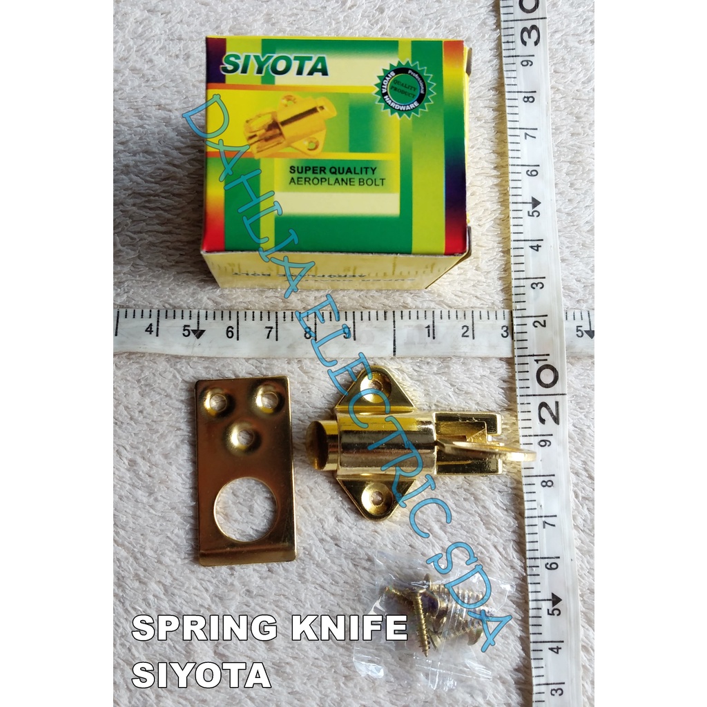 SPRING KNIFE (SLOT JENDELA) KUNING SIYOTA