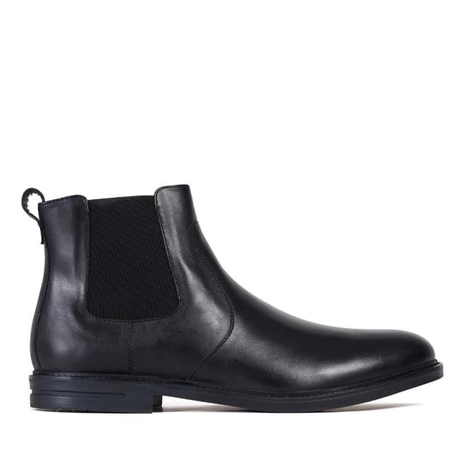 Prabu - Galang Black Sepatu Chelsea Boots Pria - HItam