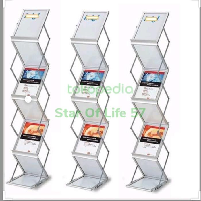 

Rak Brosur Acrylick Lipat 4 Susun 7 Susun