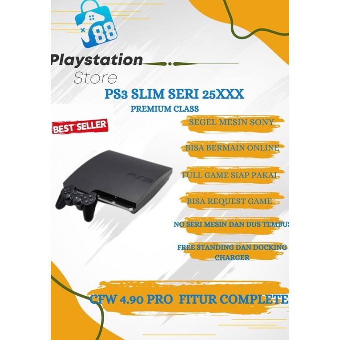 PS3 SLIM SERI 25 CFW HD 500GB / 1TB / PREMIUM CLASS