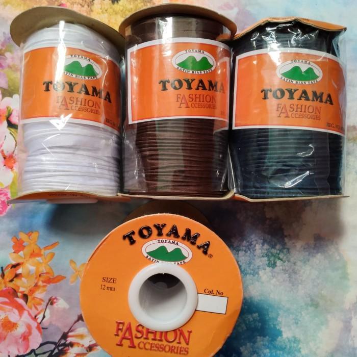 Hiok Bisban Isi / Satin Bias Tape Putih Per Roll